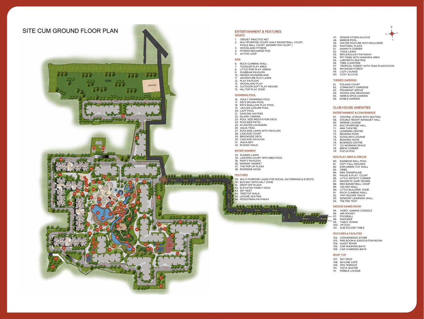 2 & 3 BHK Floor Plan and Master Layout